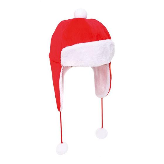 Imagem de Touca Natalina com PomPom Vermelho e Branco - 01 unidade - Cromus Natal - Rizzo