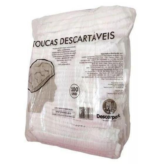 Imagem de Touca sanfonada elastica em tnt 100un descarpack