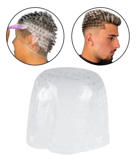 Imagem de Touca Silicone Transparente Mechas Luzes Cabelo Hairdo