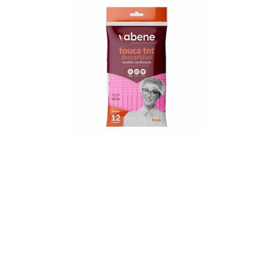 Imagem de Touca tnt rosa display 12un/pct vabene