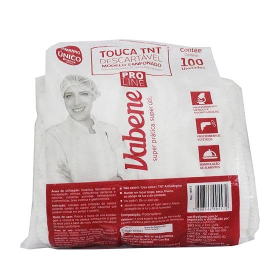 Imagem de Touca TNT Sanfonada Descartável 100 uni - Vabene