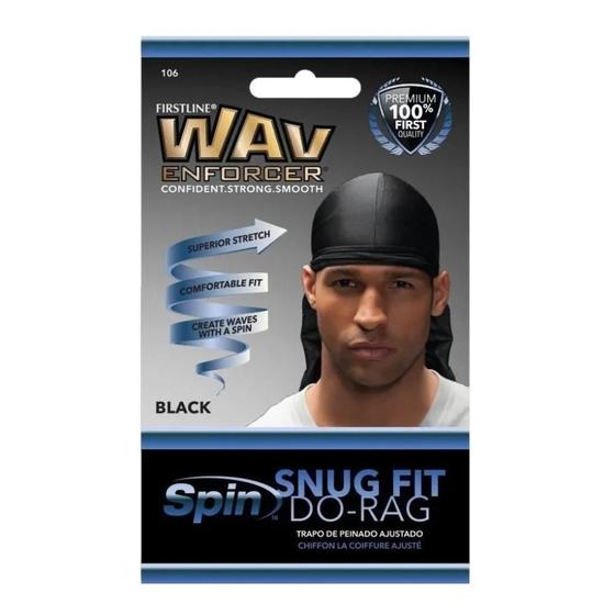 Imagem de Touca Wavenforcer 106 Snug Fit Do-Rag Preta