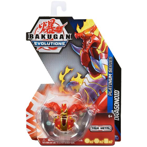 Imagem de Toy Bakugan Evolutions Dragonoid Red com 2 BakuCores +6 anos