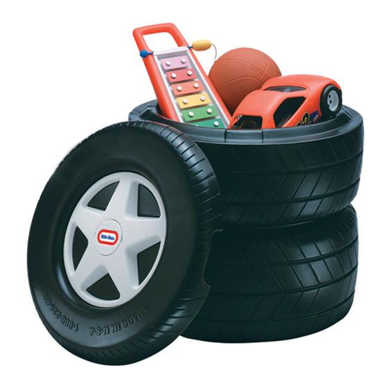 Imagem de Toy Chest Little Tikes Classic Racing Pneu com tampa reversível