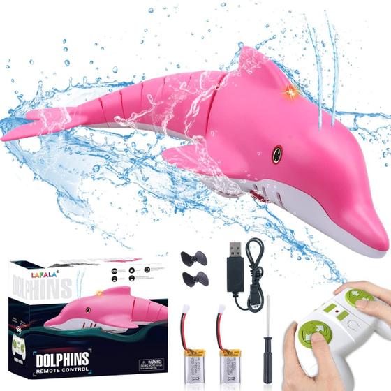 Imagem de Toy Dolphin com controle remoto LAFALA Pink 2.4G por mais de 6 anos