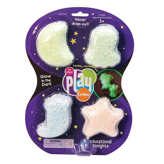 Imagem de Toy Educational Insights Playfoam Glow-In-The-Dark, pacote com 4