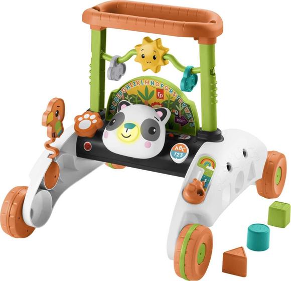 Imagem de Toy Fisher-Price para bebês e crianças pequenas de 2 lados Steady Speed Panda Walker