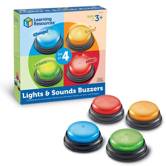 Imagem de Toy Learning Resources, Luzes e sons, campainhas, conjunto de 4