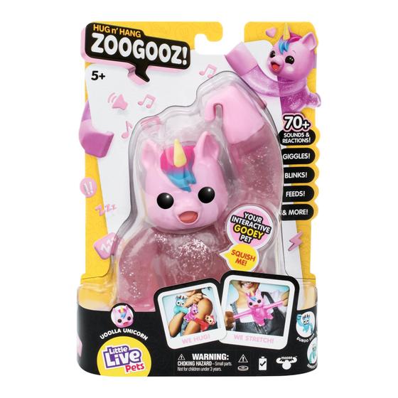 Imagem de Toy Little Live Pets Hug n' Hang Zoogooz Uoolla Unicorn