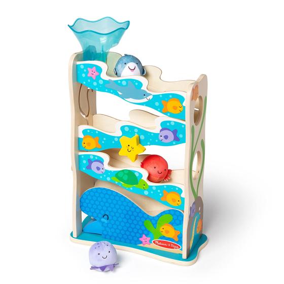 Imagem de Toy Melissa & Doug Rollables Wooden Ocean Slide, 5 peças