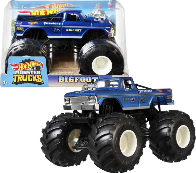 Imagem de Toy Monster Truck Hot Wheels Bigfoot em escala 1:24 U53