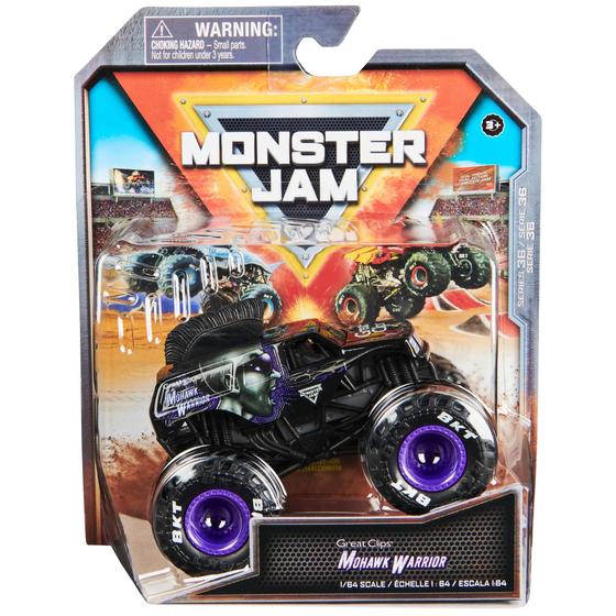 Imagem de Toy Monster Truck Monster Jam Mohawk Warrior em escala 1:64