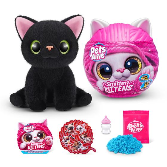 Imagem de Toy Pets Alive Smitten Kittens surpreende Bombay Cat Lucky ZURU