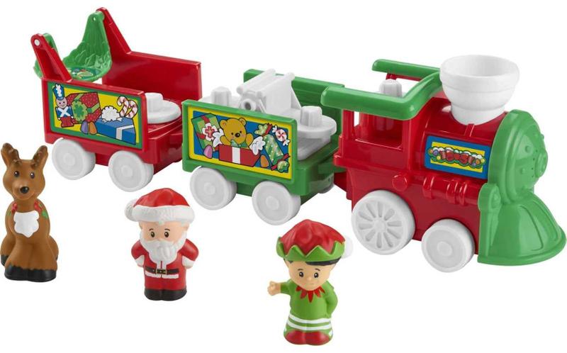 Imagem de Toy Train Fisher-Price Little People com Papai Noel e Renas