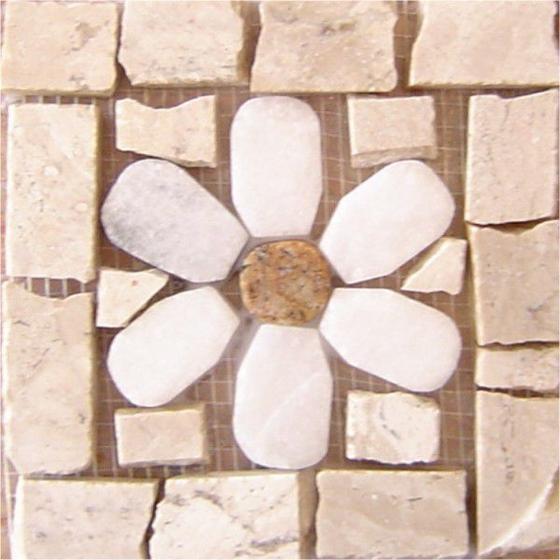 Imagem de Tozetto Mosaico Fiore Bianco - 13X13Cm