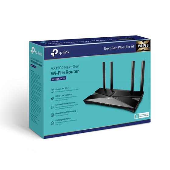 Imagem de Tp-link archer ax10 router ax1500 wifi 6 dual band gigabit
