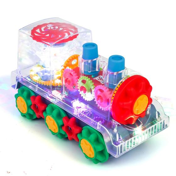 Imagem de Train Toy ZHFUYS Light Up Transparent Gear w/ Lights Kids