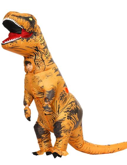 Imagem de Traje de dinossauro inflável MENGKAO Kids Dinosaur Suit