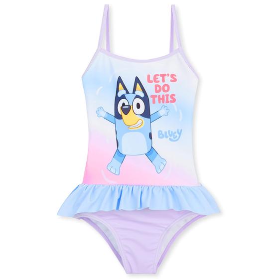 Imagem de Traje de natação Bluey Girls, roupa de banho de corpo inteiro de 5 a 6 anos