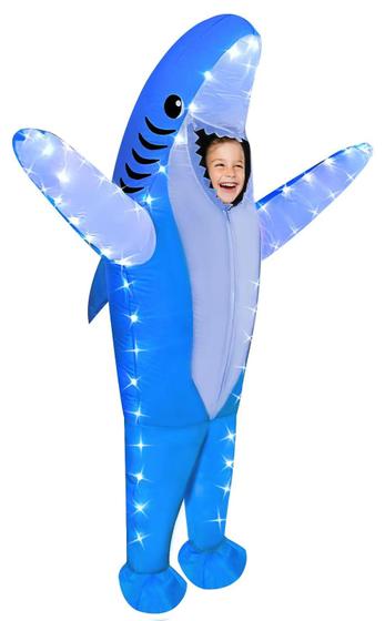 Imagem de Traje inflável Anroog Shark com luzes LED para crianças