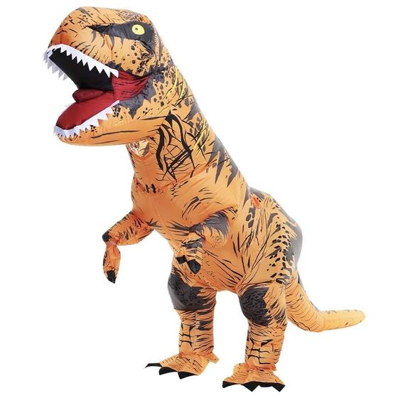 Imagem de Traje Inflável de Dinossauro YOOVL para Adultos - Festa de Halloween