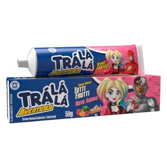 Tralala Aventura Creme Dental Anticarie TuttiFrutti 50g Trá Lá Lá