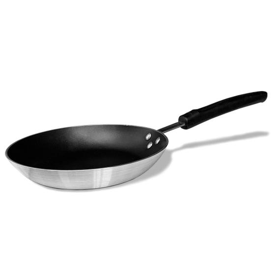 Imagem de Tramontina Profissional Frigideira com Revestimento Interno de Antiaderente, Preto/Prata, 24 cm
