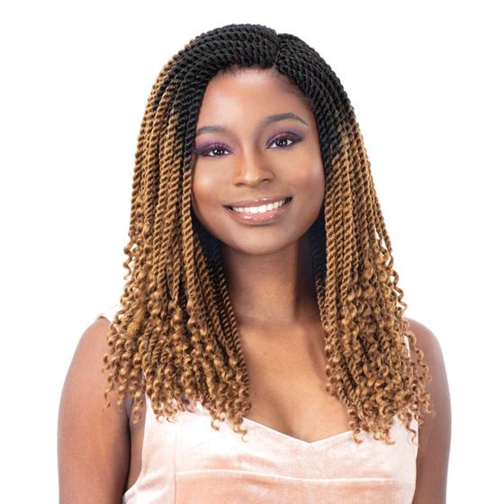 Imagem de Tranças de Crochê FreeTress Gorgeous Twist - 12 Pacotes com 3x45 Fios