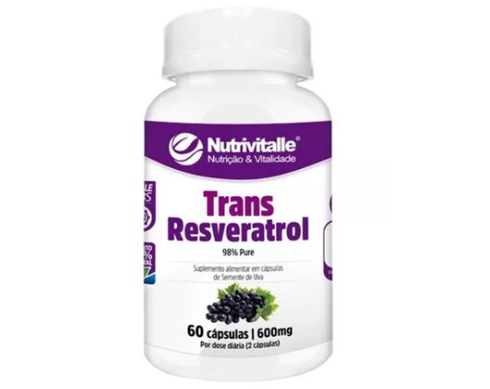 Imagem de Trans - Resveratrol 600mg - 60 caps Nutrivitalle