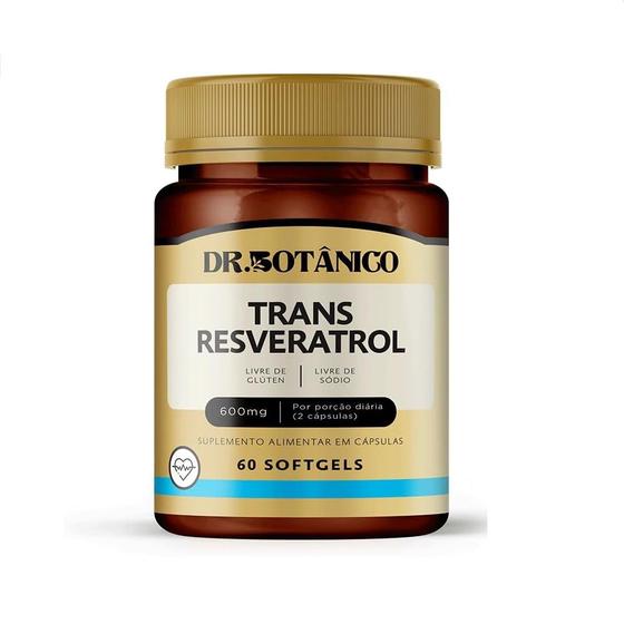 Imagem de Trans resveratrol 600mg 60caps dr. botanico