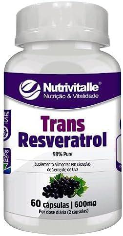 Imagem de Trans Resveratrol 98% Pure 600mg 60 Caps. - Nutrivitalle