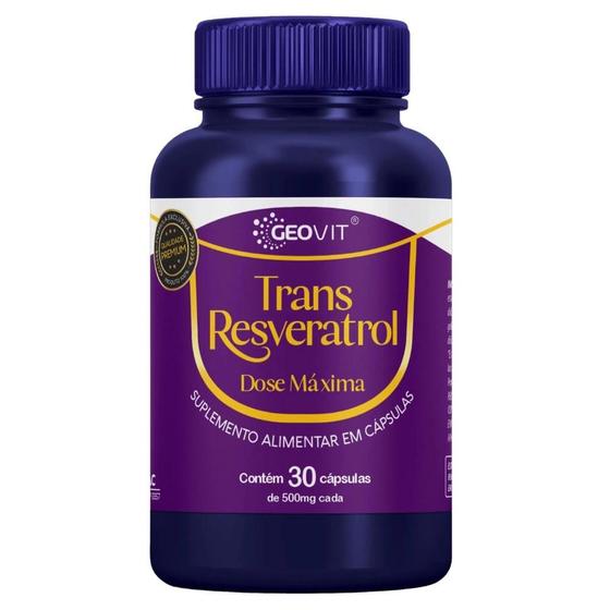 Imagem de Trans Resveratrol GeoVit 30 Cápsulas