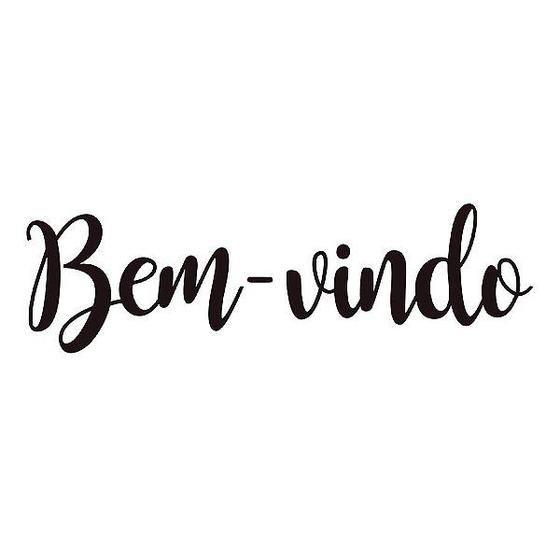 Imagem de Transfer Para Balão Lettering Preto - Bem-Vindo - 01 Unidade - Cromus Balloons - Rizzo Balões