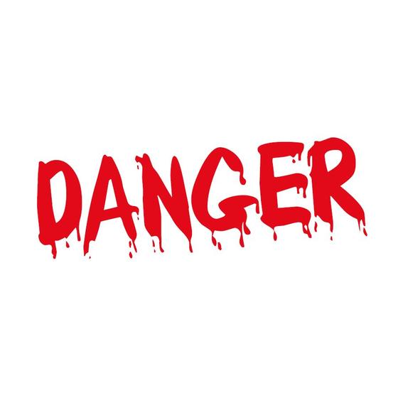 Imagem de Transfer Para Balão Lettering Vermelho - Danger - 1 unidade - Rizzo