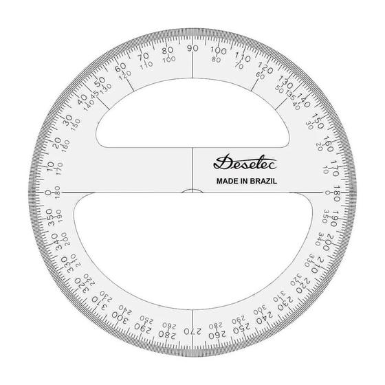 Imagem de Transferidor 8320 - 360 Graus - 20cm Trident