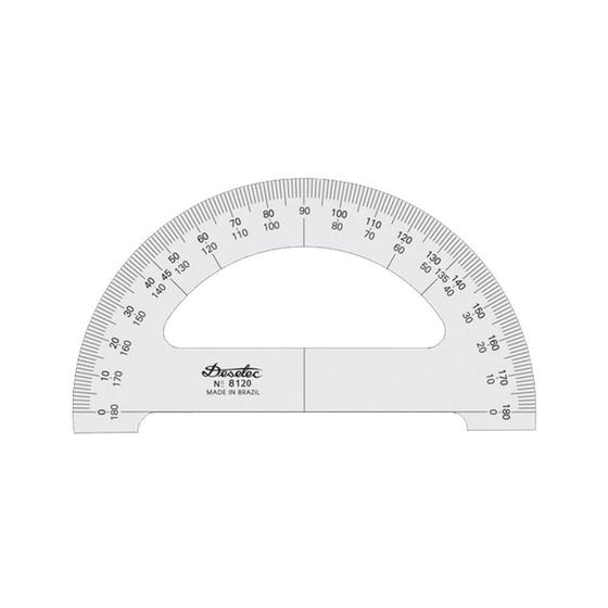 Imagem de Transferidor Acrílico 3mm 180º 20cm Trident Modelo 8120