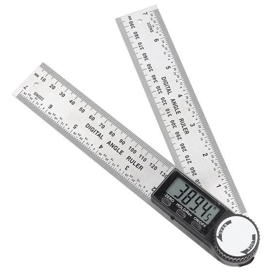 Imagem de Transferidor Digital Display Lcd Medição 0 A 360 Graus Inox