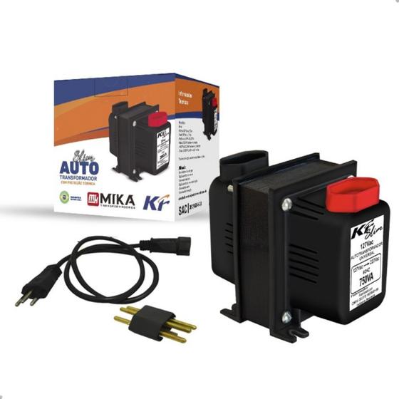 Imagem de Transformador 750va 110 Para 220 E 220 Para 110 Bivolt Kf