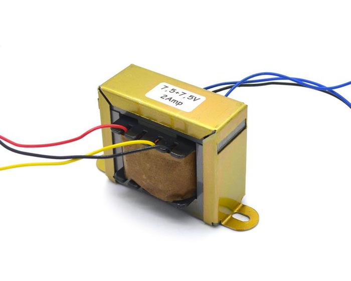 Transformador de Tensão 127/220V para 7,5V+7,5V 2A - Lune Imagem de Transformador de Tensão 127/220V para 7,5V+7,5V 2A