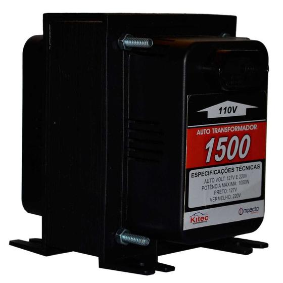 Transformador de voltagem para potência até 1050 watts - ATK1500VAPT - Kitec Imagem de Transformador de voltagem para potência até 1050 watts - ATK1500VAPT - Kitec
