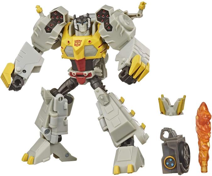 Imagem de Transformers Bumblebee Cyberverse Adventures Deluxe Class Grimlock Action Figure Toy, Build-A-Figure Part, for Ages 6 and Up, 5-inch