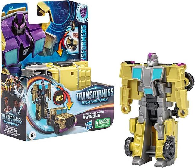 Imagem de Transformers Earthspark Terran 1 Step Flip Swindle - Hasbro