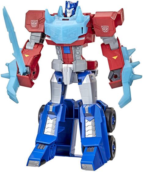 Imagem de Transformers Toys Bumblebee Cyberverse Adventures Dinobots Unite Roll N' Change Optimus Prime Push-to-Convert Action Figure, 6 and Up, 10-inch