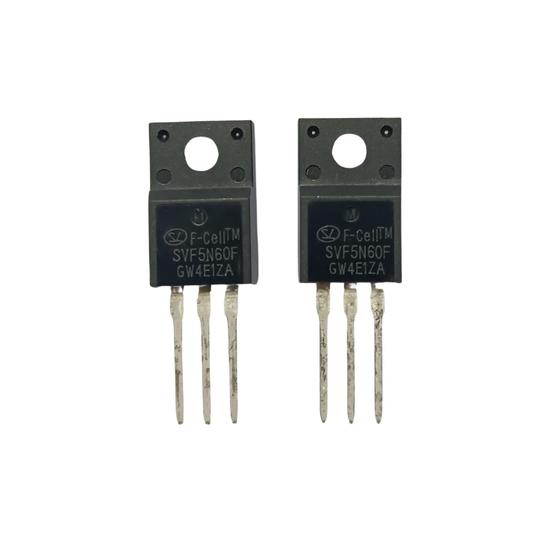 Imagem de Transistor Mosfet Svf 5n60f To-220f 12a 650v N-channel Novo