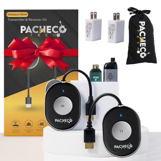 Imagem de Transmissor e Receptor HDMI Sem Fio 4K - Pacheco Tech