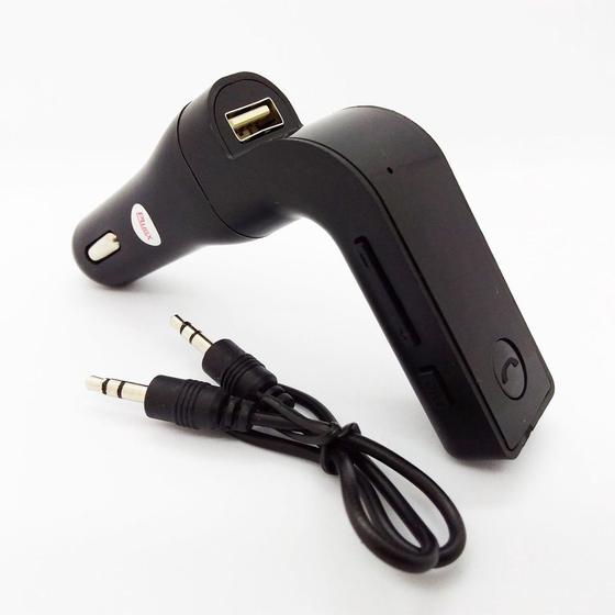 Imagem de Transmissor Fm Veicular Com Bluetooth Carg7 Carro Mp3 Usb Sd