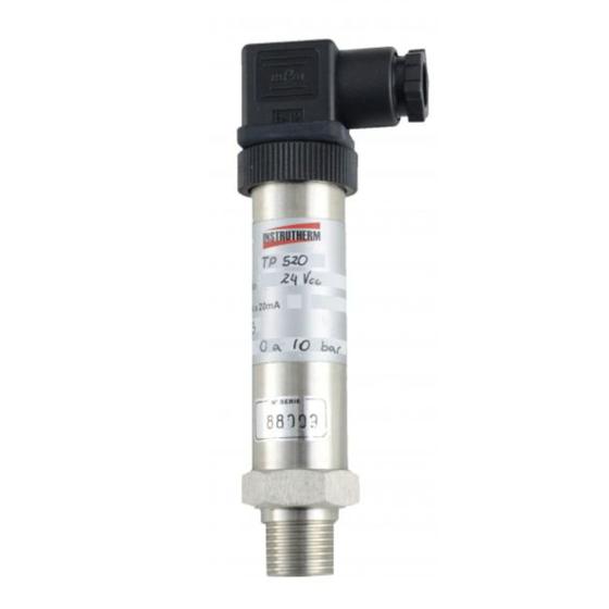 Imagem de Transmissor Pressão Vácuo Npt Escala 0 A 10 Bar Bsp Função Zero Span Tp-520 Portátil Instrutherm