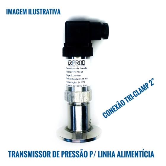 Imagem de Transmissor/Transdutor de Pressão - TriClamp - 0-25 bar - 4-20 mA -TC 2