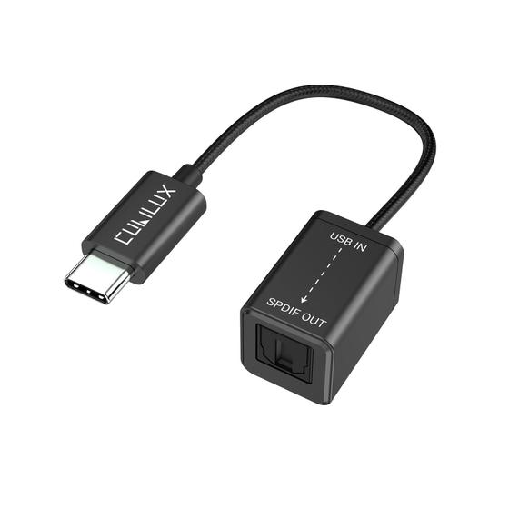 Imagem de Transmissor USB-C para SPDIF Cubilux - Áudio Ótico Tipo C