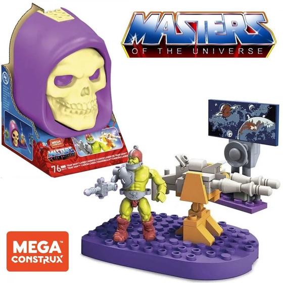 Imagem de Trap Jaw com Canhao Laser 76 Pecas Motu Mega Construx Gwj76  Mattel 